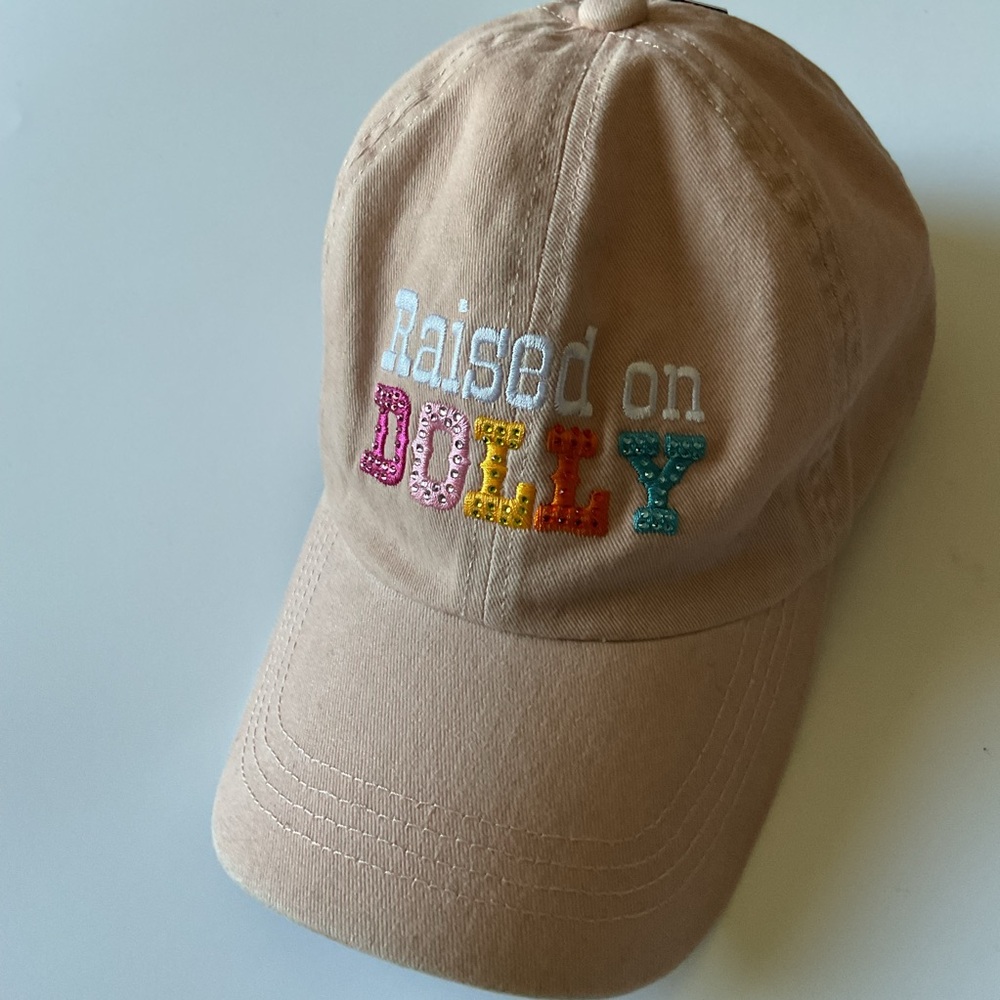 DAVID AND YOUNG WOMENS SNAPBACK BASEBALL CAP ‘RAISED ON DOLLY’ DOLLY PARTON NWOT